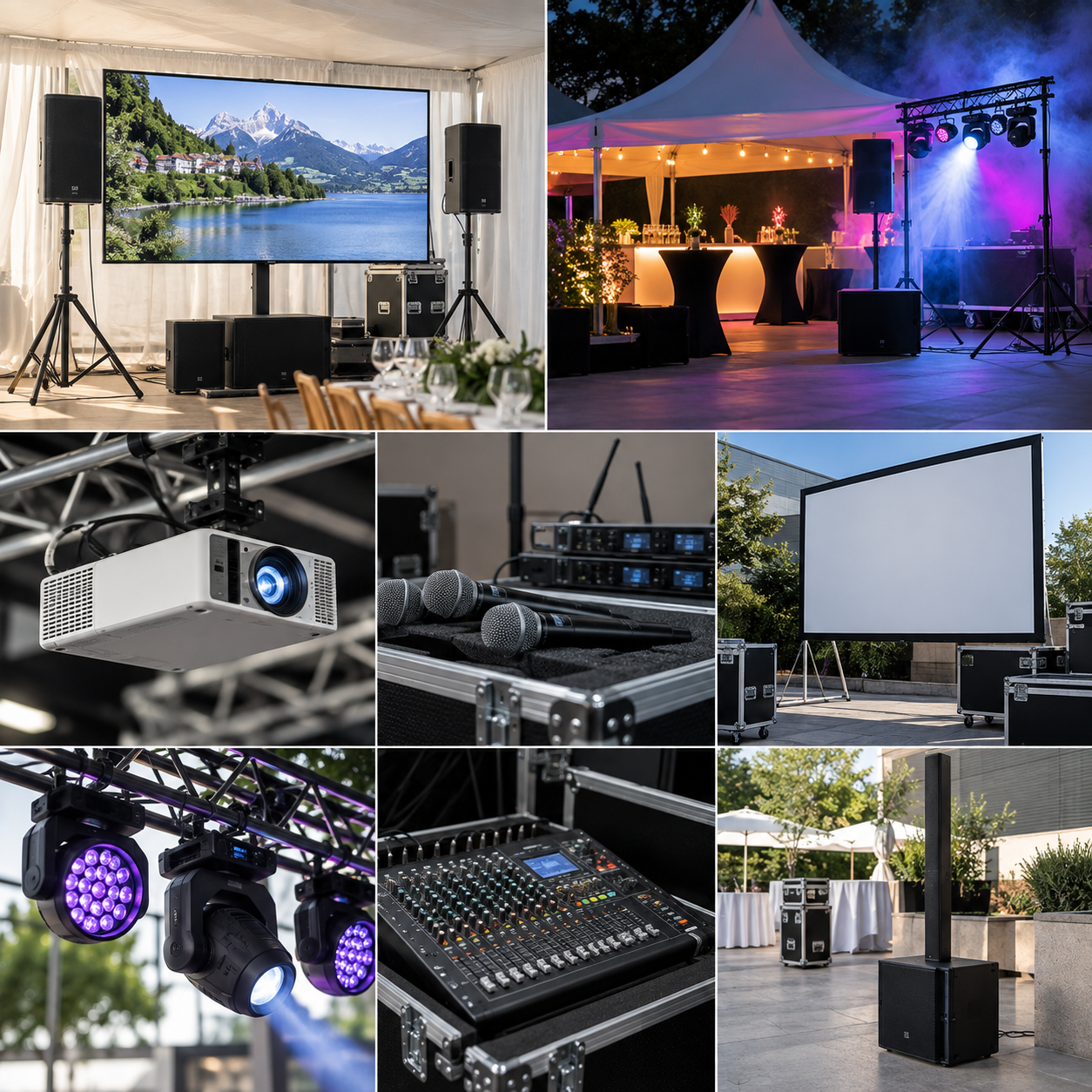 Miete Beamer Leinwand TV düdingen